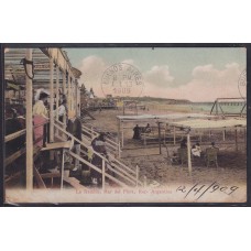 LA RAMBLA MAR DEL PLATA ANTIGUA TARJETA POSTAL